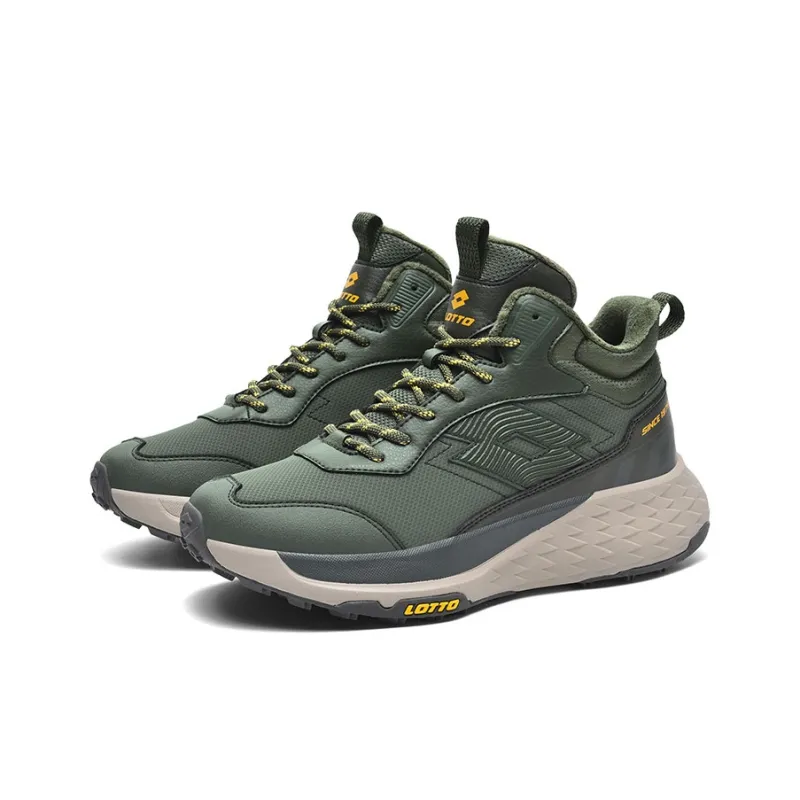 LOTTO Warm Cushioning Height Increasing Wear-Resistant Slip-Resistant High-Top Outdoor Shoes Men's-2