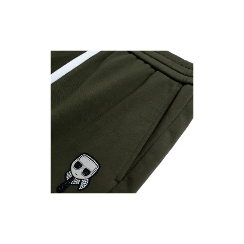 KARL LAGERFELD Casual Shorts Men's Army Green-1