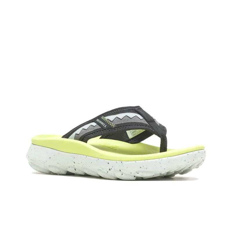 MERRELL Hut Ultra Slip-Resistant Flip Flops Women's Black Green-2