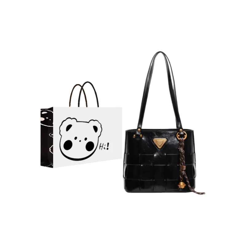NX DOUGHNUT PU Handbag Shoulder Bag Women's Black/Ancora Red/Coffee/Brown-0