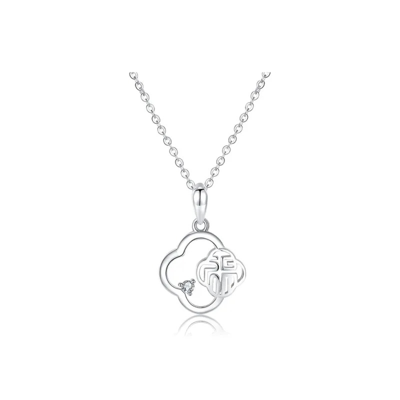 ZOKS S925 Silver Necklaces Women's-0