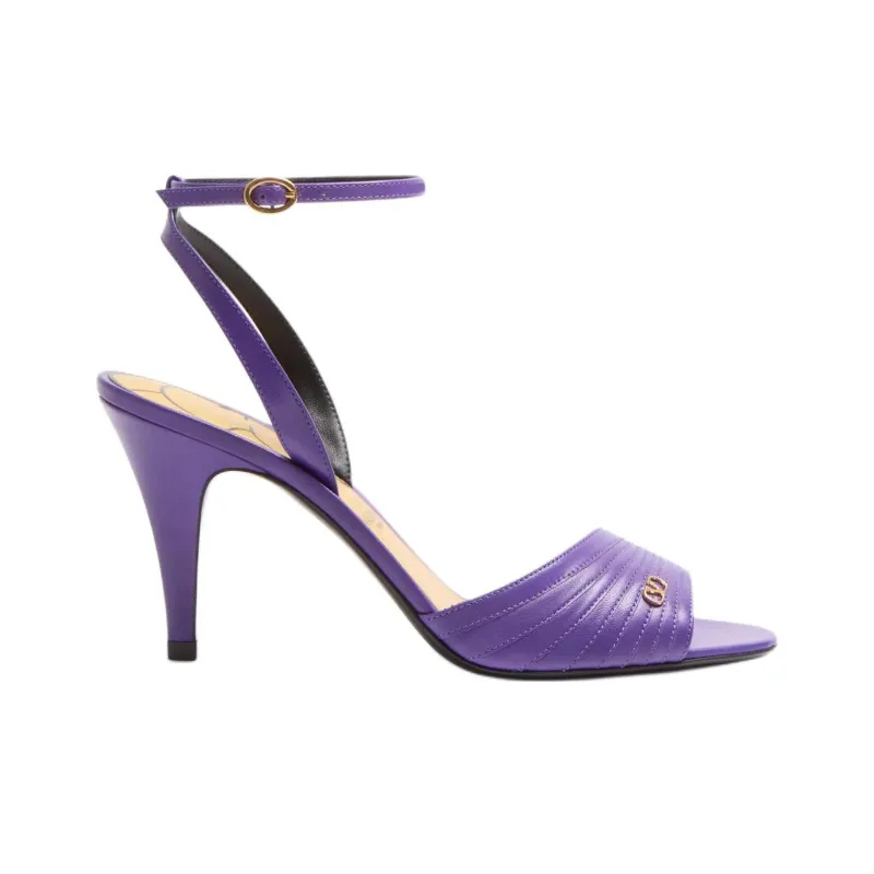 Valentino VLogo Signature One Strap Sandals 8.5cm Women's Purple-1