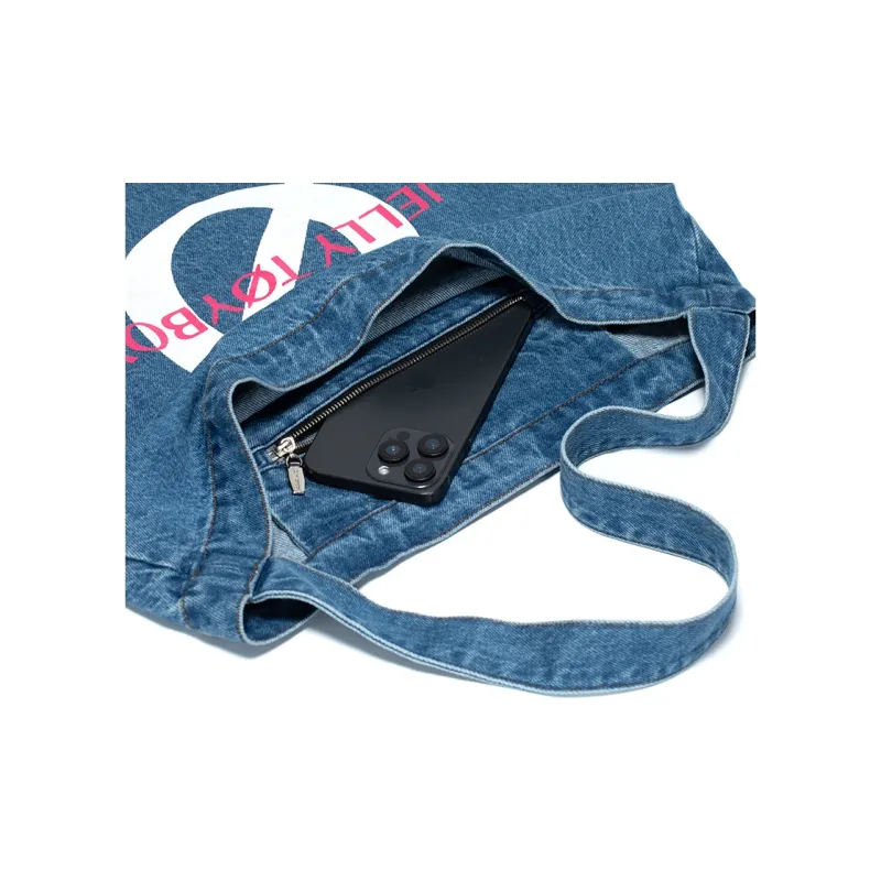 JELLYTOYBOY Fabric Shoulder Bag Shoulder Bag Regular Unisex Denim Blue-4