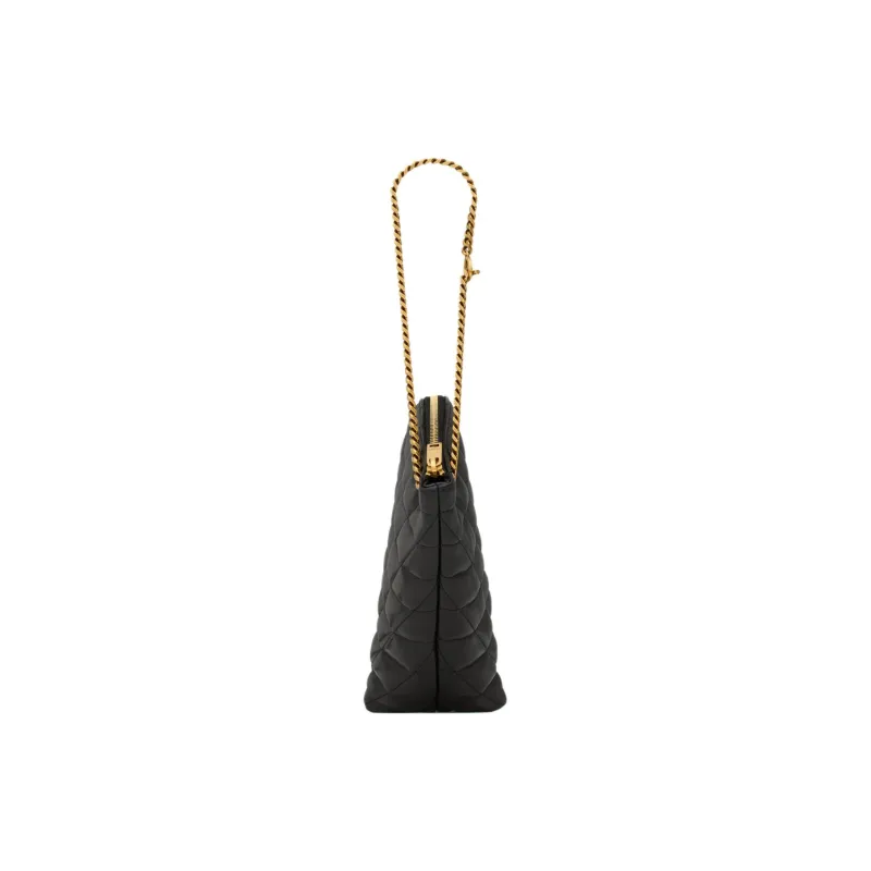 SAINT LAURENT Sade Series Sheepskin Clutch Women's Black-2