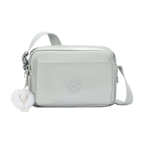 Kipling Polyamide Crossbody Teddy Bag, Shoulder Teddy Bag Medium Size Women's Silver