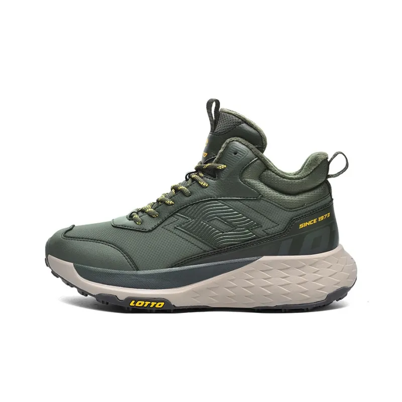LOTTO Warm Cushioning Height Increasing Wear-Resistant Slip-Resistant High-Top Outdoor Shoes Men's-0