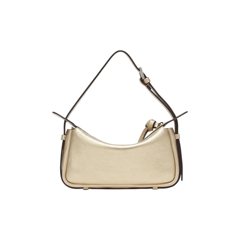 FENDI Calfskin Handbag, Shoulder Bag Mini Women's Gold-2