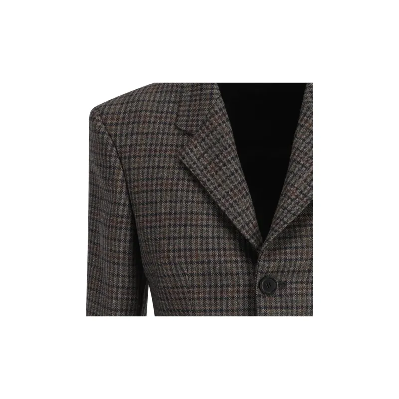 Balenciaga Hourglass Plaid Jacket-6