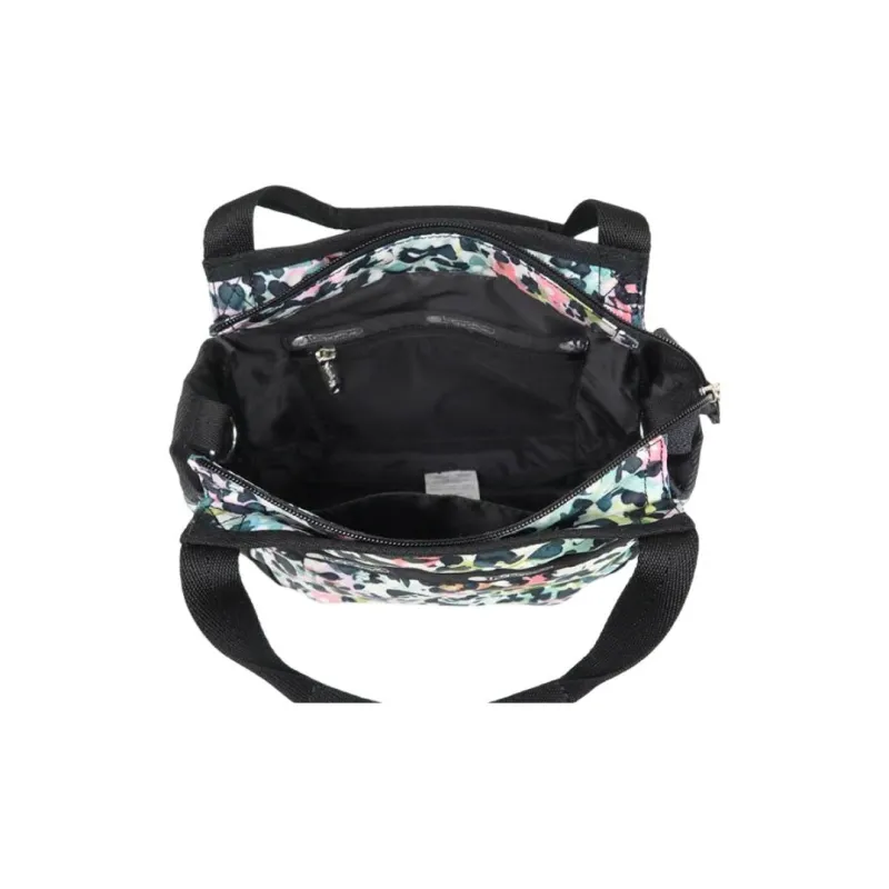 LeSportsac Polyester Tote Bag Shopping Bag Shoulder Bag Crossbody Bag Handbag Small Size Women's Black White Multicolor-4