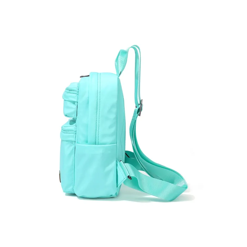 MAKEUP KITTEN Nylon Fabric Synthetic Leather Student Backpack Regular Unisex Multicolor-3