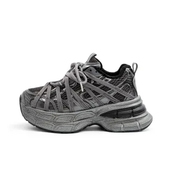 OMS Warm Height Increasing Wear Resistant Slip Resistant Low Top Chunky Sneakers Women's