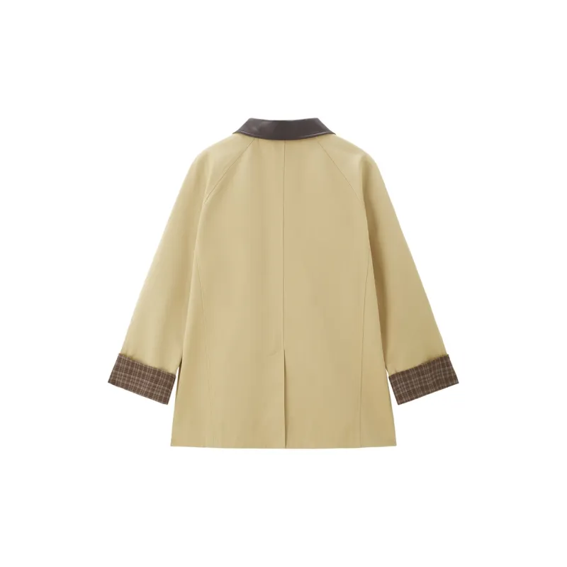 UNIQLO Trench Coat Women's Khaki-1
