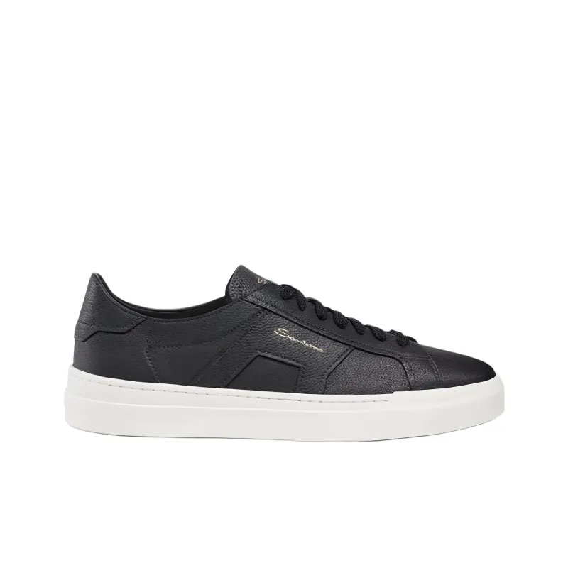 Santoni Round Toe Low Top Sneakers-1