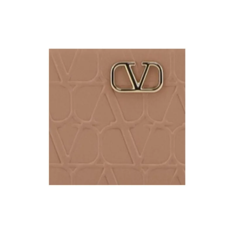Valentino VLogo Plaque Zip Detailed Wallet-2