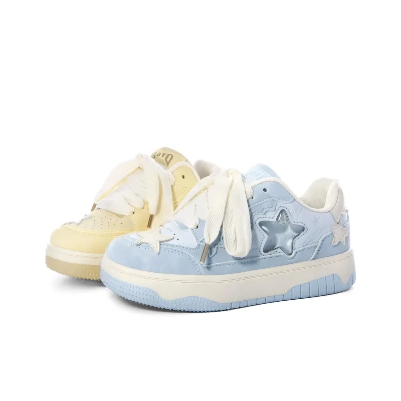KAAVER OTTO Skateboard Shoes Women's Low Top White-4