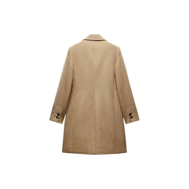 ZARA Coats Women's Tan-1