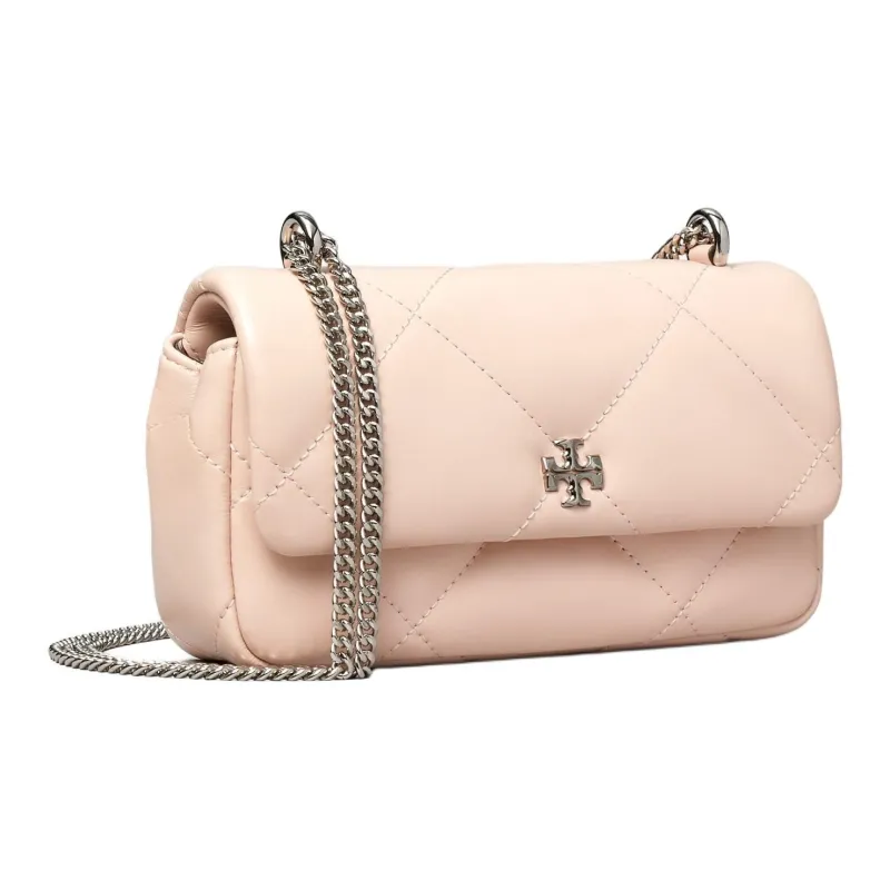 TORY BURCH Kira Nappa Leather Shoulder Bag, Crossbody Bag Mini Women's Pink-1