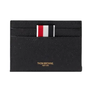 THOM BROWNE Pebbled Leather Cardholder
