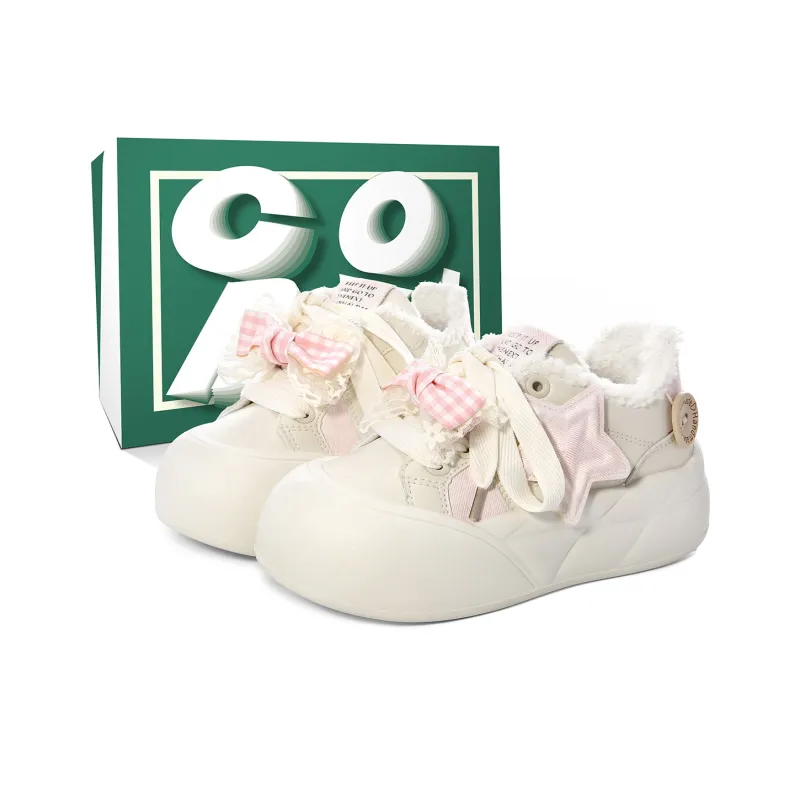 Cob Warm Anti-Slip And Wear-Resistant Low-Top Skateboard Shoes Women's-6