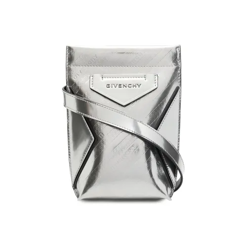 GIVENCHY Antigona PVC Shoulder Bag Crossbody Bag Men's Silver