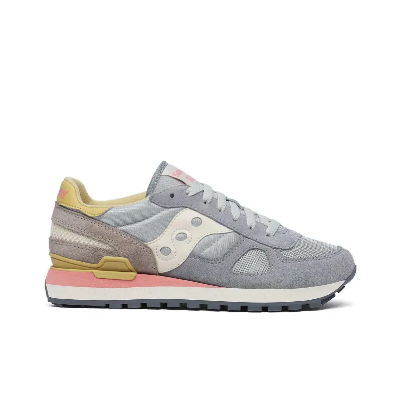 Saucony Shadow Original Anti Slip Wear Resistant Low Top Running Shoes Women's Gray-1
