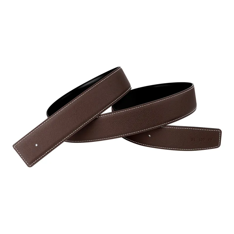 CATELLES Top Grain Cow Leather Headless Belt Men's 3.8cm-7