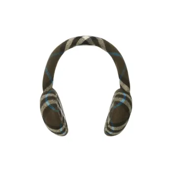 Burberry Check Wool Earmuffs