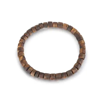 Cuiya Golden Building Sandalwood Aromatic Craft Beaded Bracelet Unisex