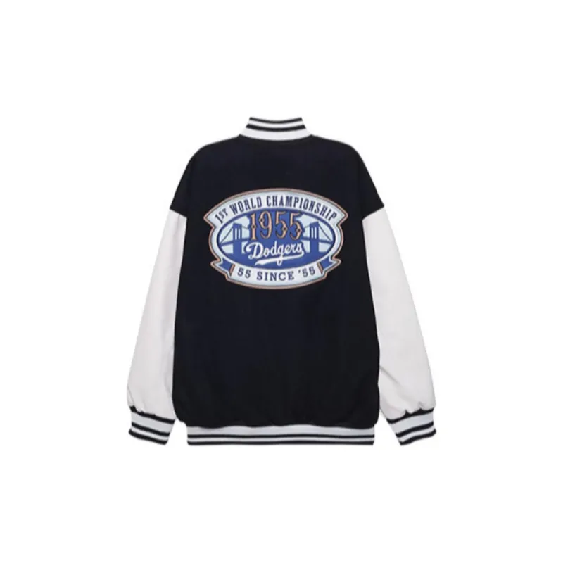 New Era x MLB FW24 Baseball Jacket Unisex Black-1