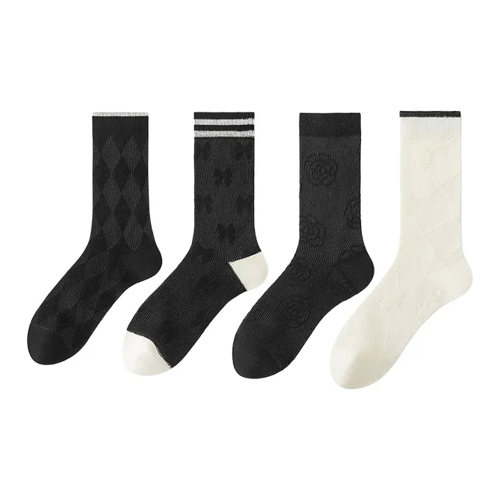 Cheemy Free Mid Calf Socks Women's 4 Pack-0
