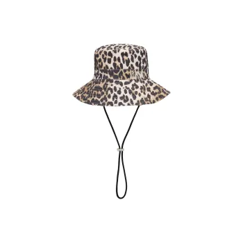 GANNI Leopard print Bucket Hat