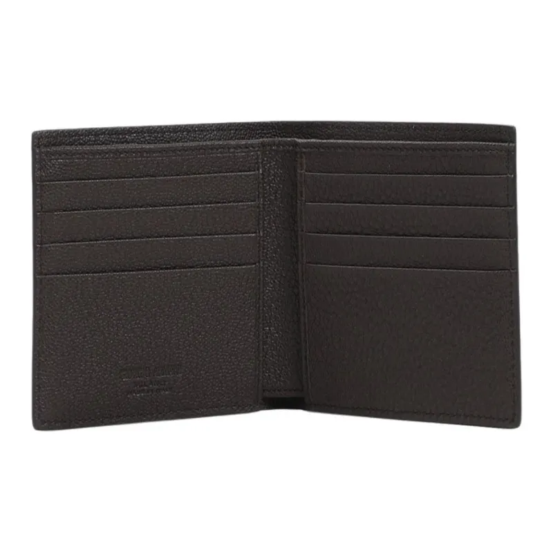 GIORGIO ARMANI Calfskin Wallet Men's Brown-2