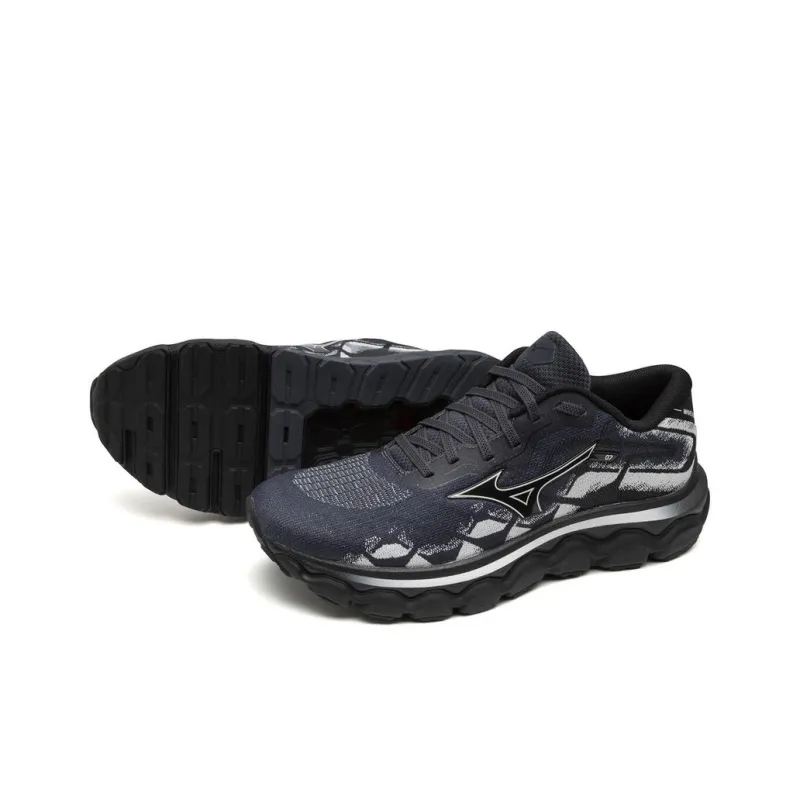 Mizuno Wave Horizon 7 Anti Slip Wear Resistant Low Top Casual Running Shoes Men's Black-3