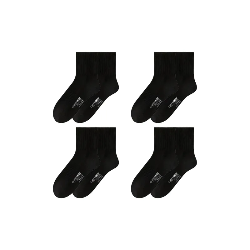 Cheekkiss Mid Calf Socks Women's 4 Pack-4