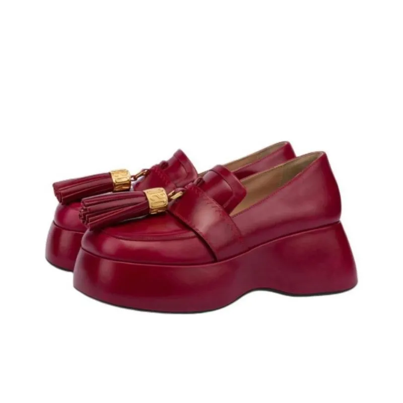 MOSCHINO Loafers Women's Red-3