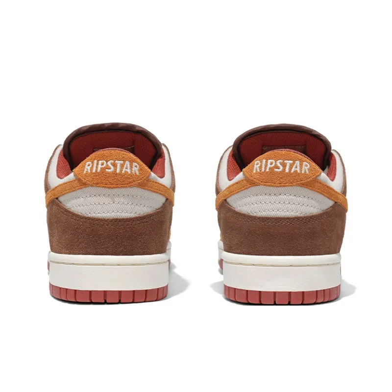 RIPSTAR SKBD Low Maxes Clay Slip Resistant Cushioning Low Top Skateboard Shoes Unisex Terracotta-3