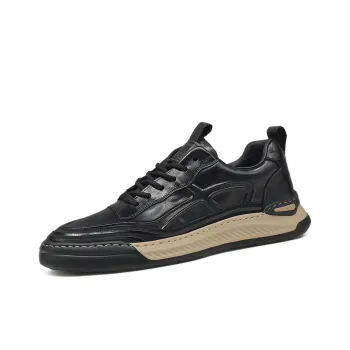 Devanro Moisture-Wicking Height Increasing Wear-Resistant Breathable Slip-Resistant Low-Top Skateboard Shoes Men's