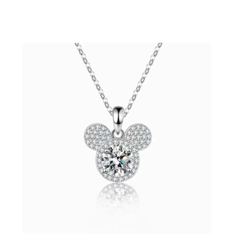 DFALLA S925 Sterling Silver Moissanite Necklaces Women's-0
