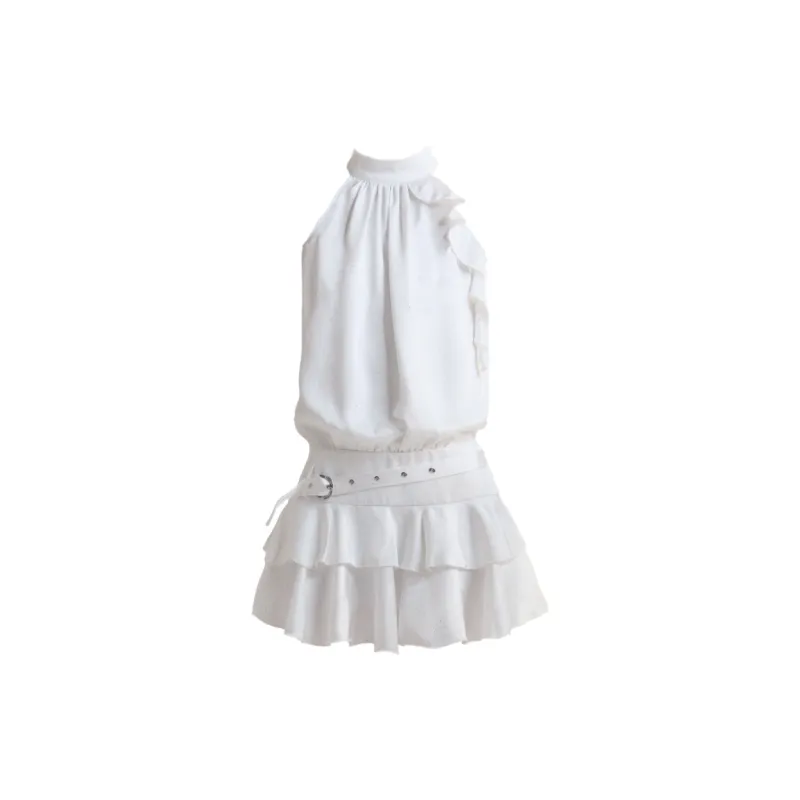 FRAGILE HEART Sleeveless Dress Women's White-0