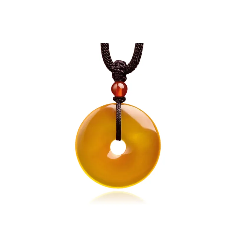 Harf Chalcedony Jade Necklaces Unisex-8