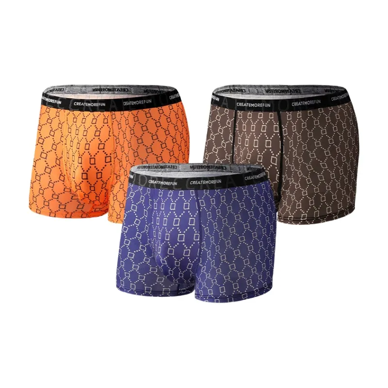 Qiao Ni Tong Underpants Men's 3 Pack-4