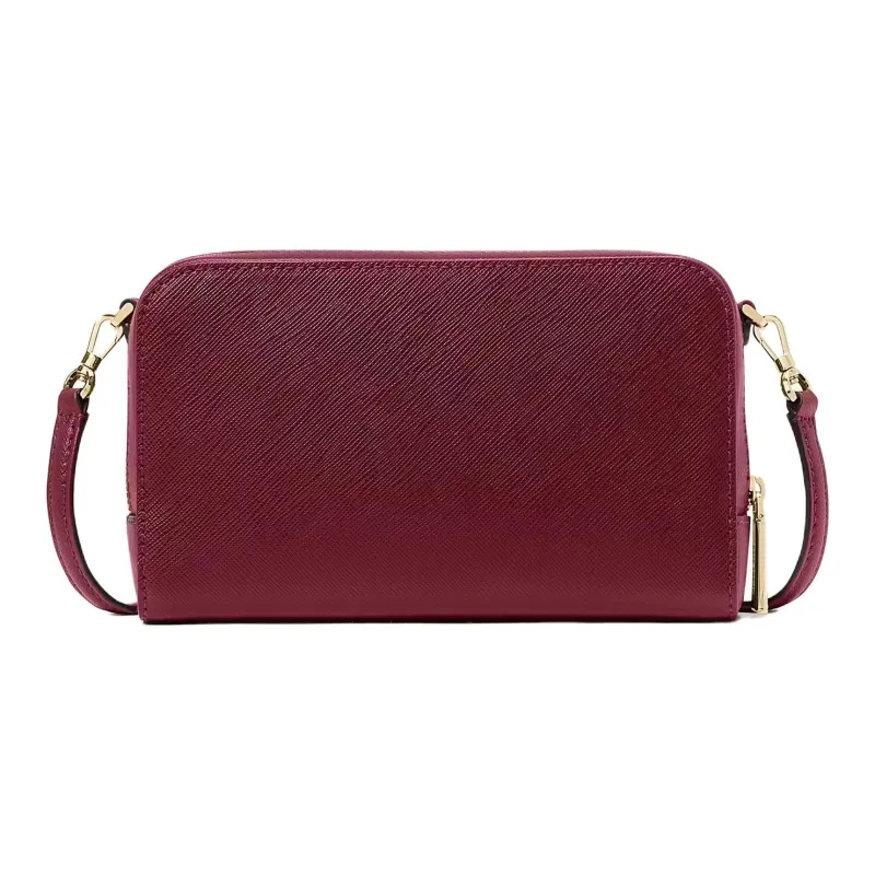Kate Spade Staci Cross Grain Leather Crossbody Bag, Shoulder Bag Women's Blackberry-2