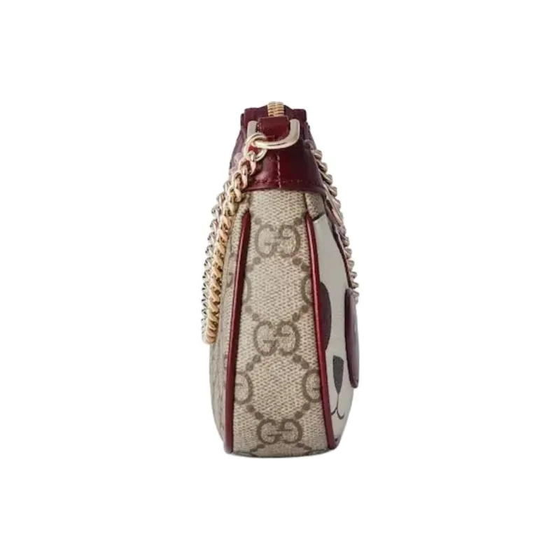 GUCCI Coated Fabric Shoulder Bag Crossbody Bag Mini Women's Brown & Brown-2