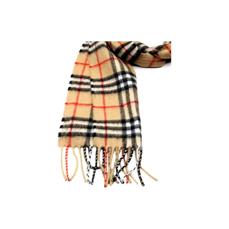Burberry Checked Fringed Scarf-4