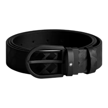 MONTBLANC Horseshoe-buckle Leather Belt