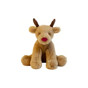 JELLYCAT Christmas Series Romie Reindeer Dolls Plush Doll 20cm Height In Sitting Posture