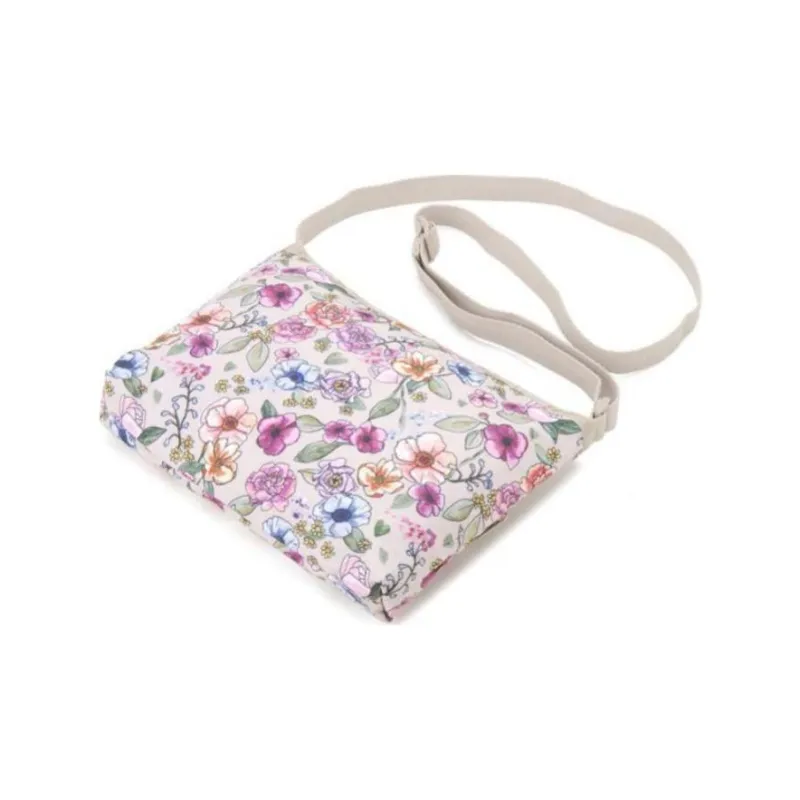 LeSportsac Nylon Crossbody Bag Shoulder Bag Women's Beige Multicolor Sunshine Garden-1