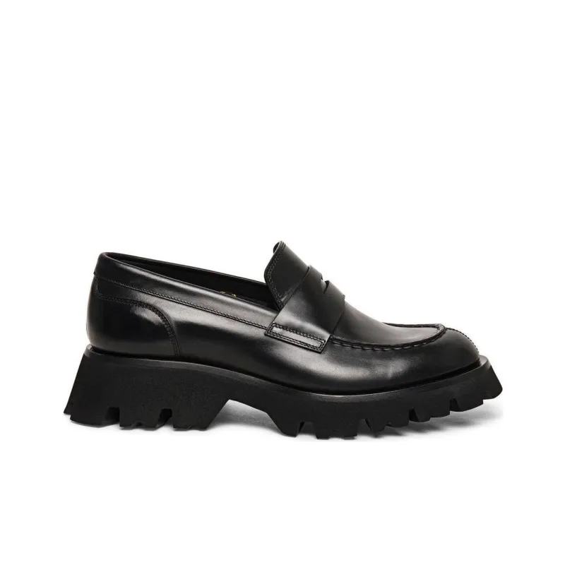 Santoni Alfie Penny-slot Leather Loafers-1