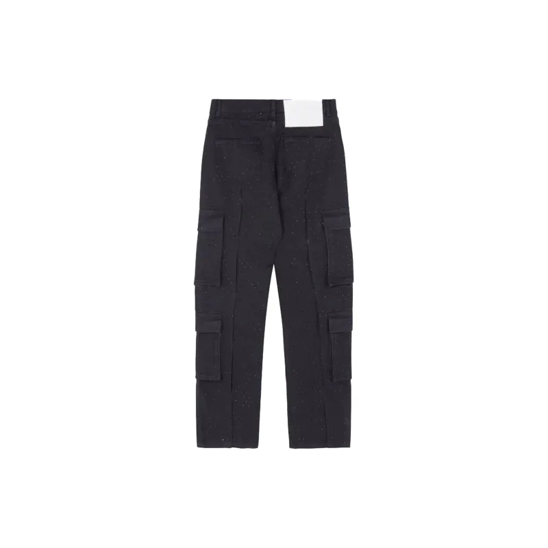 Barrow Rhinestone embellished Cargo Jeans-1