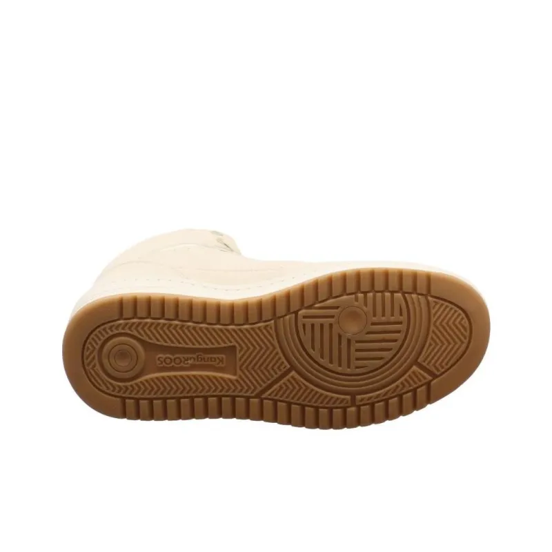 KangaROOS Anti Slip Wear Resistant Mid Top Casual Shoes Women's Beige-4